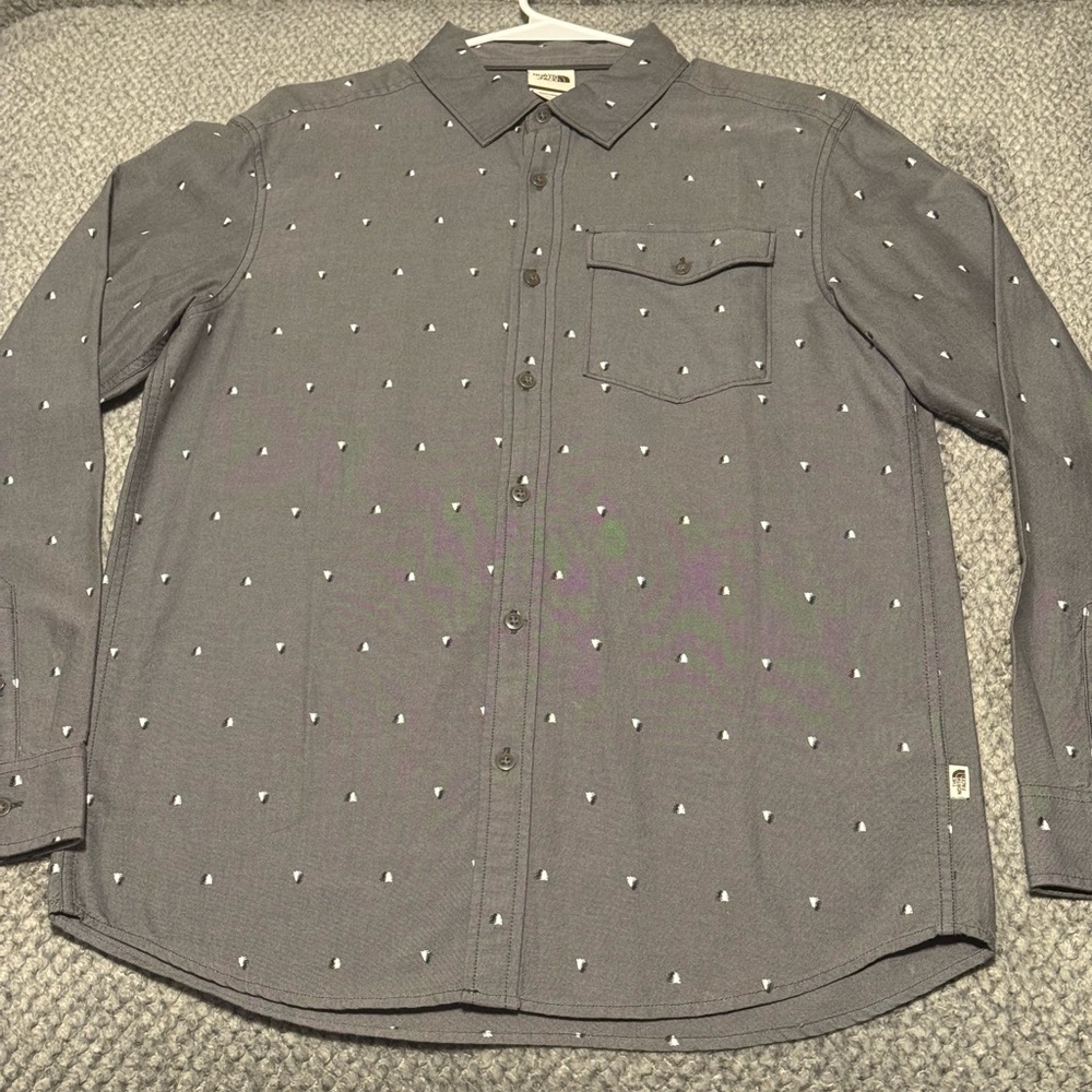 The North Face Men's Charcoal Button-Down Shirt